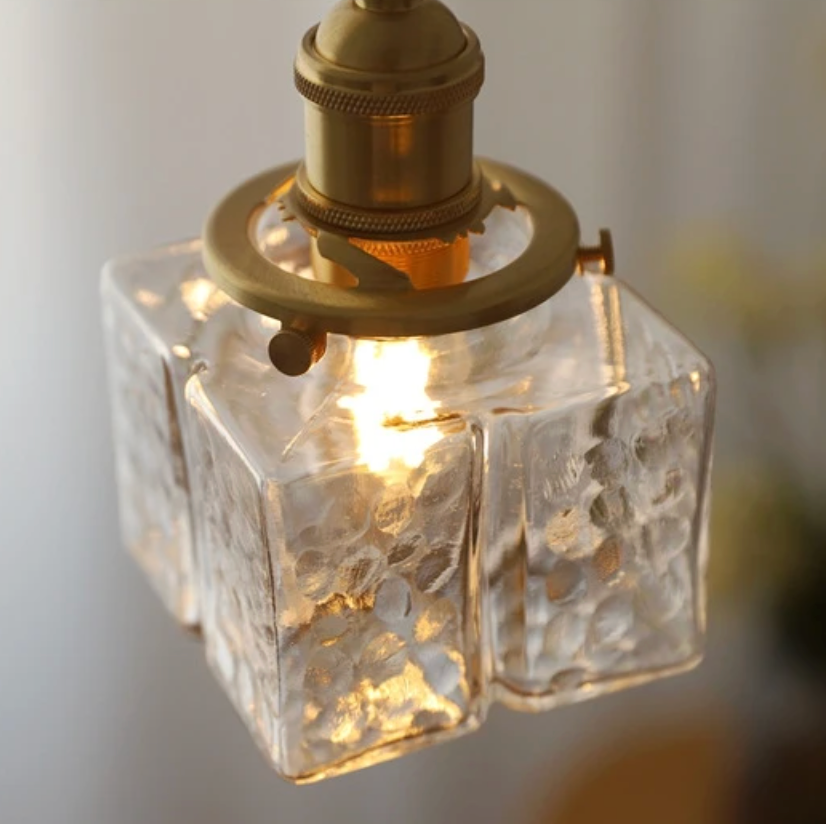 Fatima - Moderne Retro Glazen Hanglamp - hanglampen - materiaaldetail
