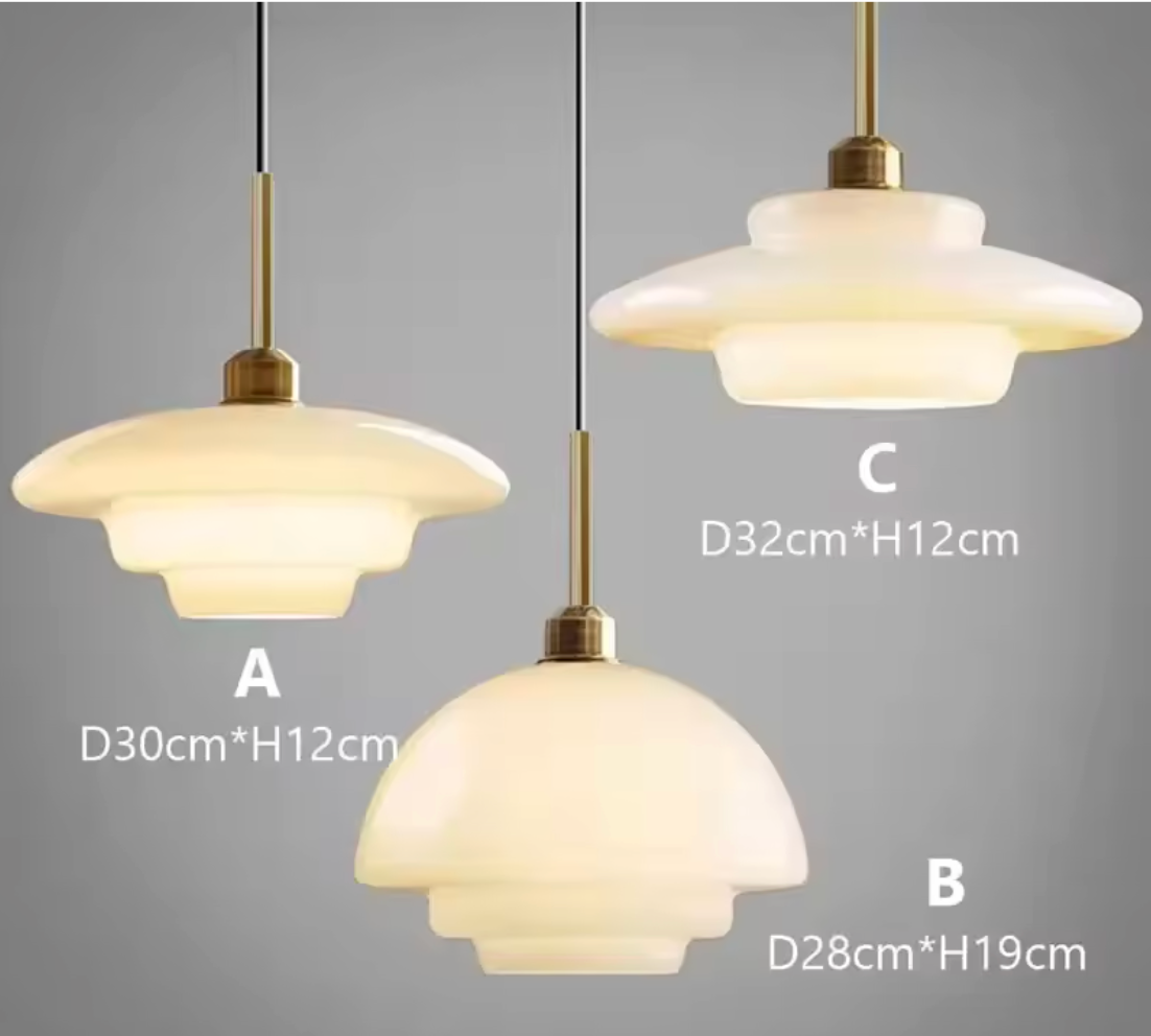 Witte Glazen Hanglamp - hanglampen - sfeerbeeld