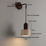 TerraLume Wabi-Sabi Travertin LED Wandlamp
