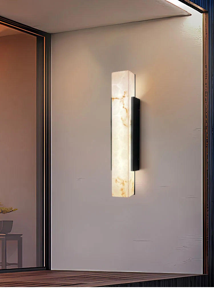 SOLMAR Marmeren LED Wandlamp - buitenverlichting - detail