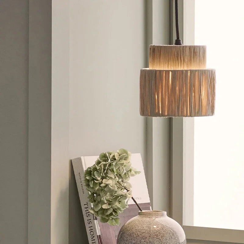 ZENLUMI Japanse Rieten Hanglamp