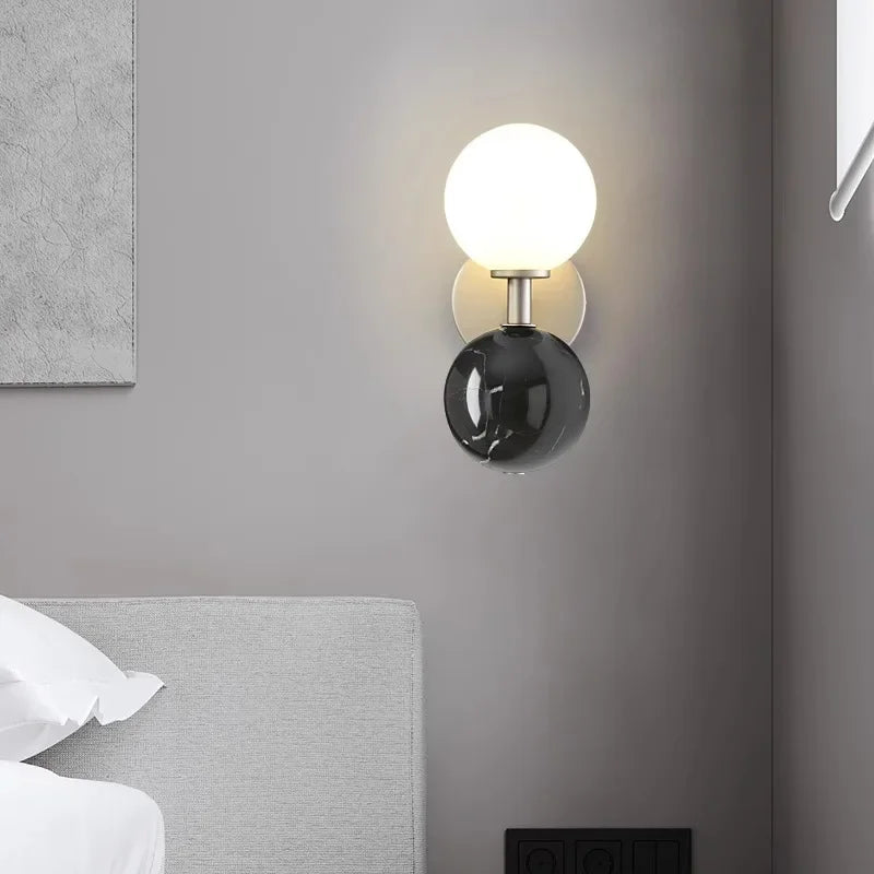 Nordic Marble Glow – Luxe LED Wandlamp van Marmer - wandlamp - afmetingen