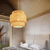 ZenWeave Bamboe Hanglamp – Handgeweven Oosterse Stijl voor Huis en Restaurant