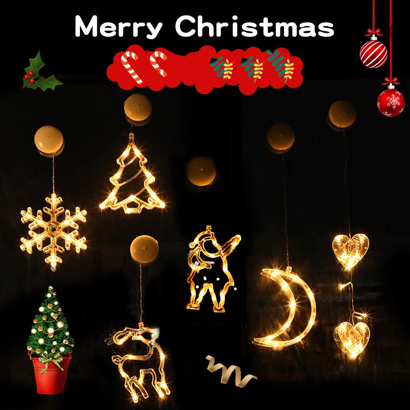 SantaGlow LED Raamverlichting met Zuignap - buitenverlichting