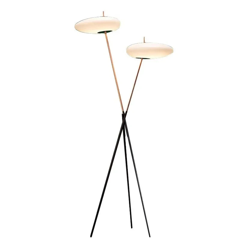 Nordic Luxe Design Vloerlamp – Stijlvolle LED Staande Lamp voor Woonkamer, Eetkamer & Slaapkamer - vloerlamp - zijaanzicht