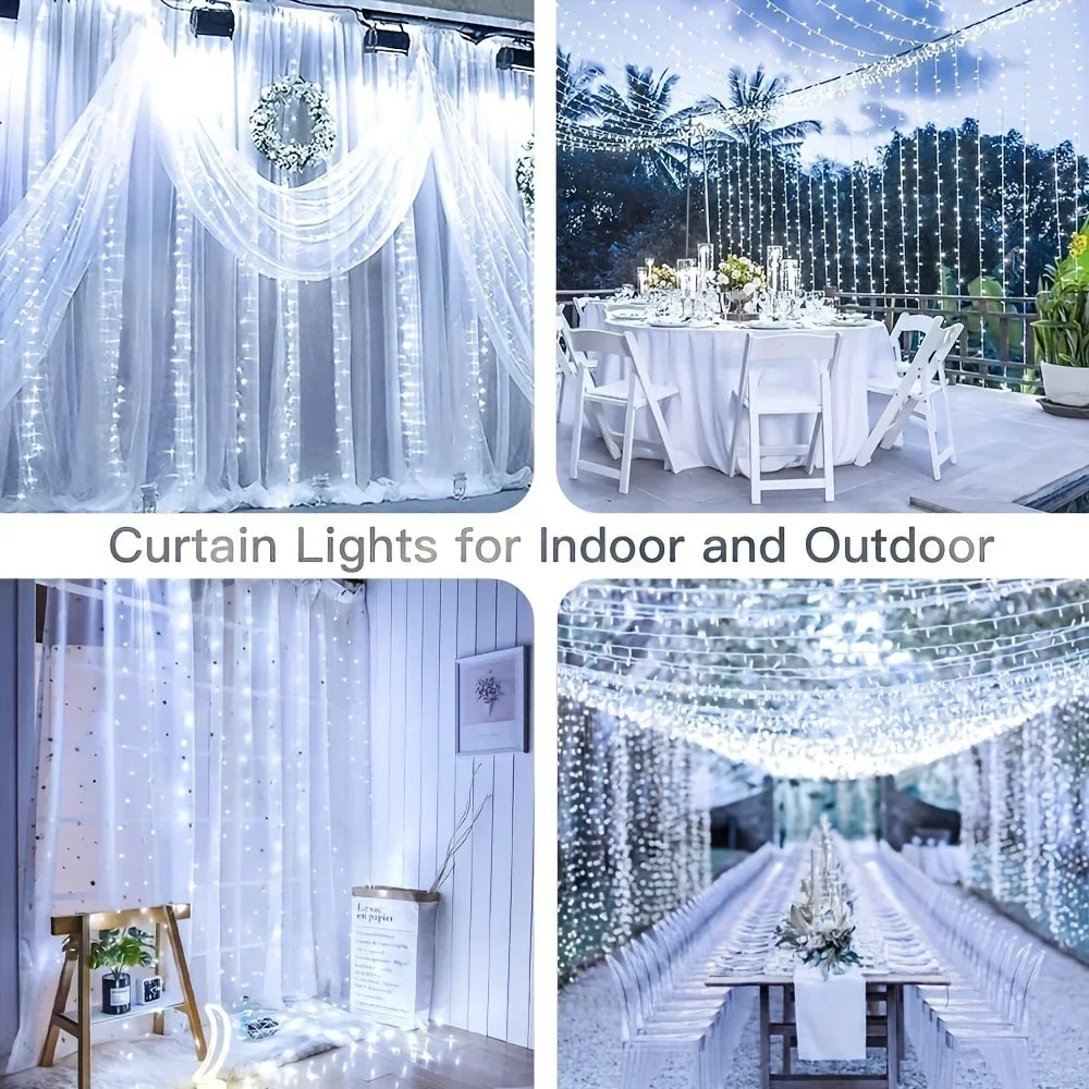 LumiCurtain USB LED Gordijnverlichting met Afstandsbediening - verlichting - close-up
