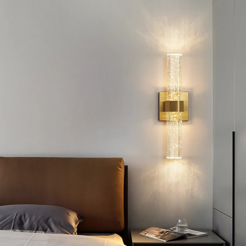 AuroraLux Bubble Wandlamp – Luxe Gouden LED