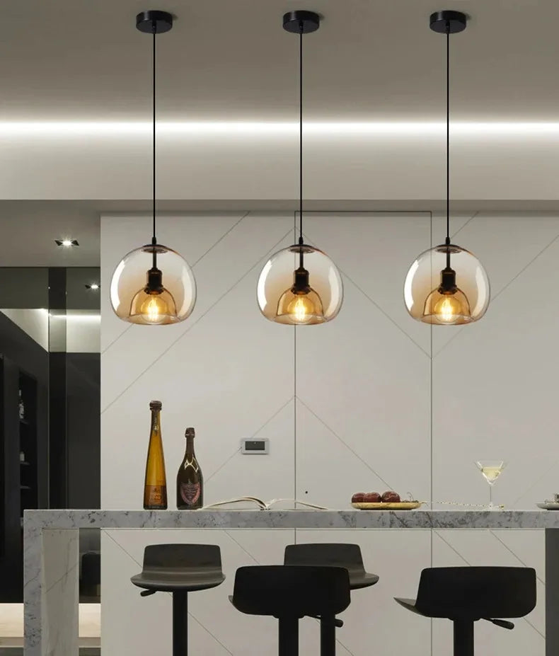 Aurora Glass Pendant Light - hanglampen