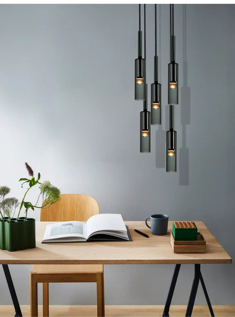 Nordic LumiSphere – Minimalistische Glazen LED Hanglamp - hanglampen - close-up