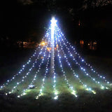 LumiCascade Kerst Waterfall LED Sterrenverlichting – 350 LED’s