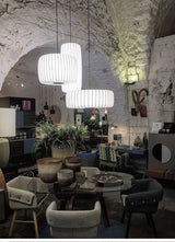 Modern Japanese Wabi Sabi Zijdehanglamp