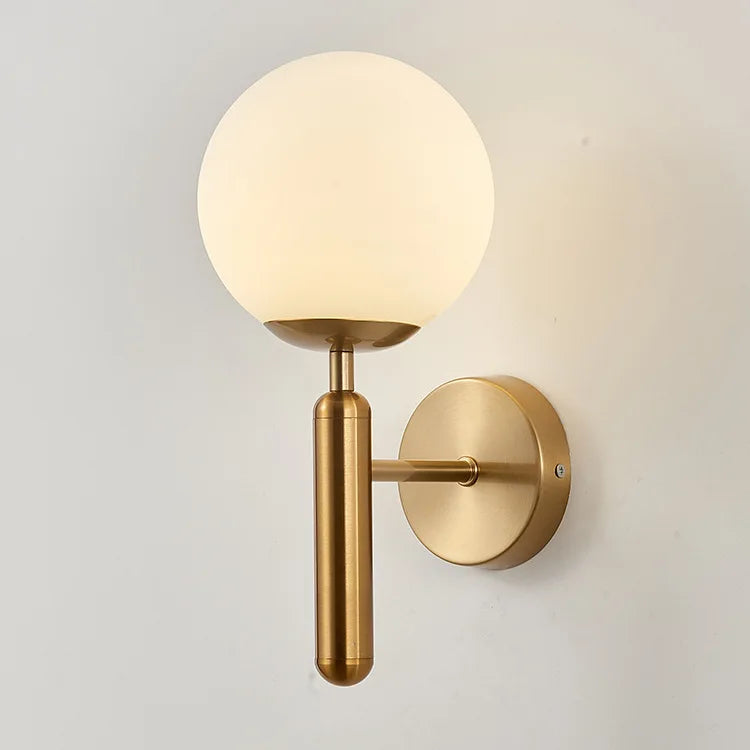 VitaGlow Wandlamp – Moderne Wandverlichting voor Binnen met Koperaccenten en E27 Fitting