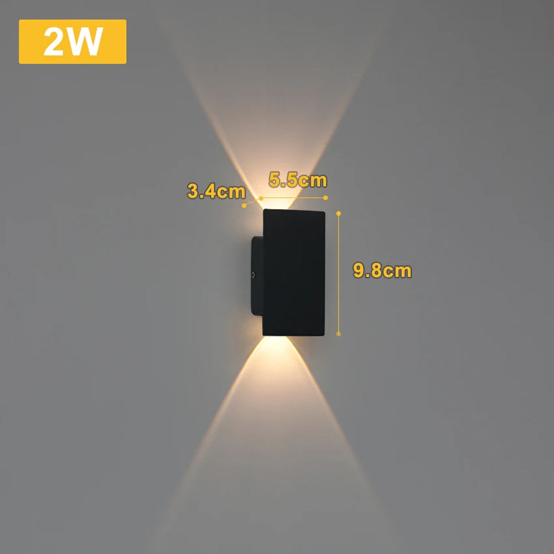 LumaShield Duo – LED Wandlamp Zwart & Wit