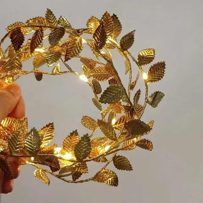 AureaLeaf Gouden kerstverlichting - buitenverlichting - materiaaldetail