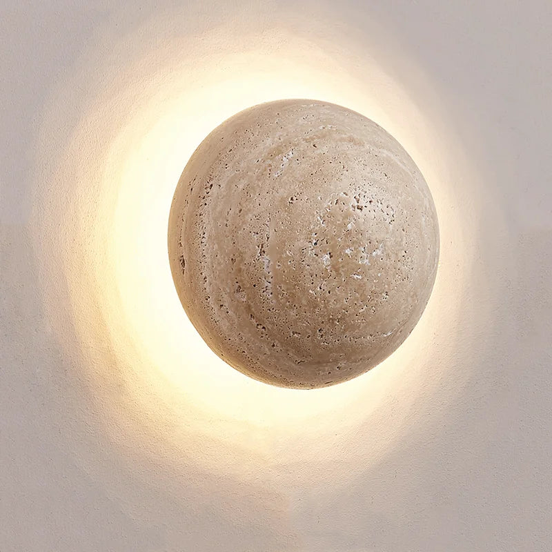 Wabi Sabi Marmeren Wandlamp - wandlamp
