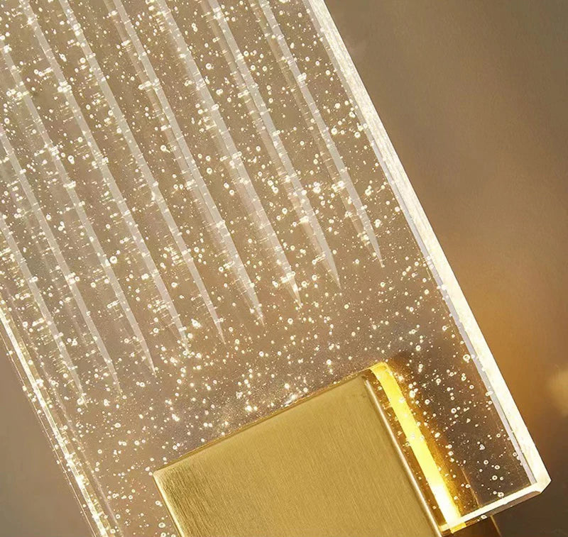 AuroraLux Bubble Wandlamp – Luxe Gouden LED - wandlamp - gemonteerd