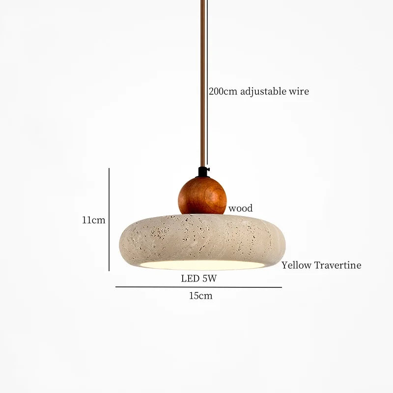 ZenAura Japanse Wabi-Sabi LED Hanglamp