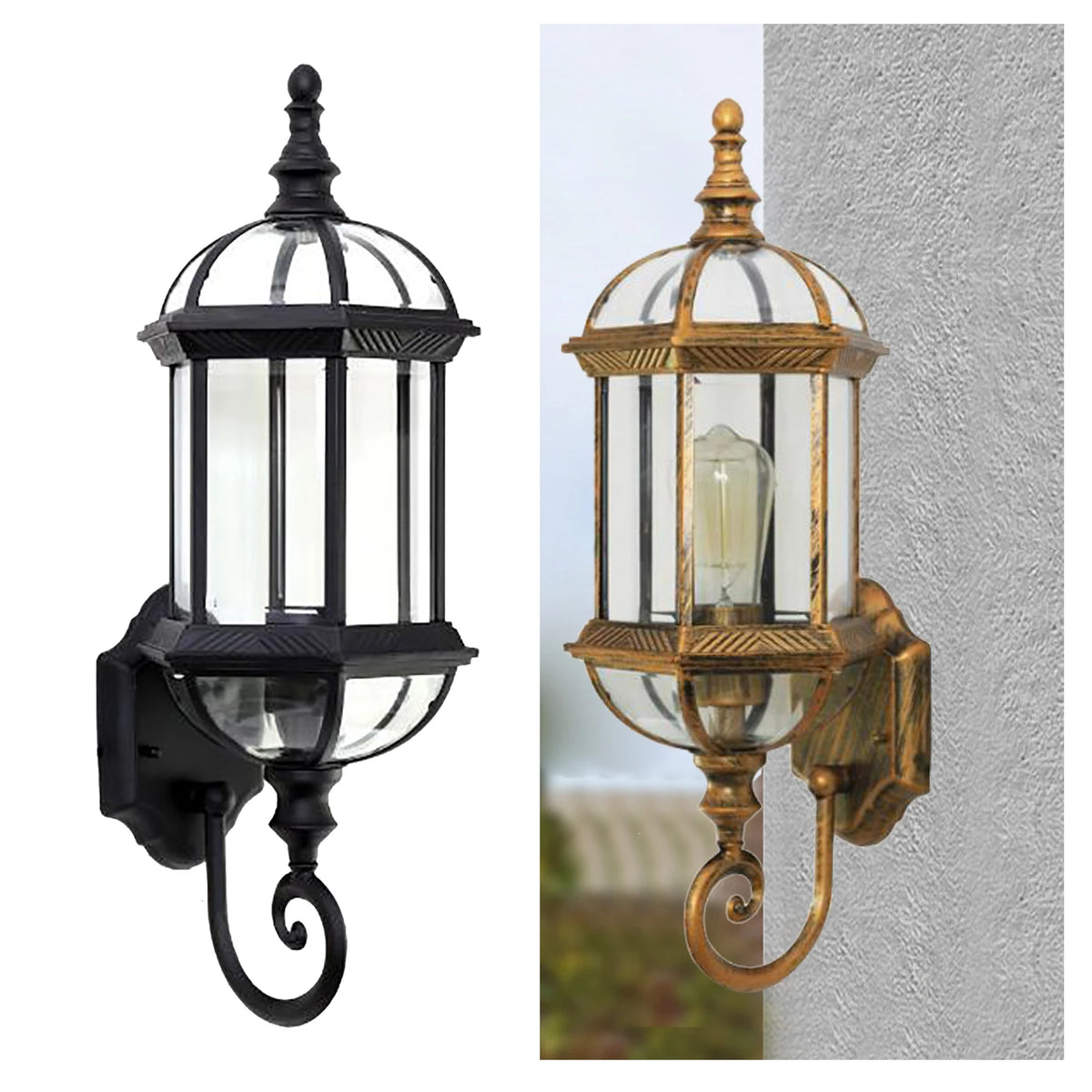 LUMIVINTA Retro Wandlantaarn Buiten - buitenverlichting - afmetingen