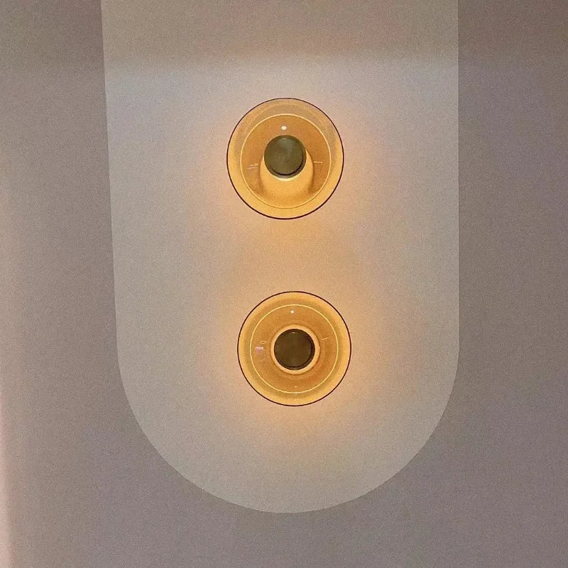 Nordic AuraGlass – Moderne Glazen LED Wandlamp - wandlamp - in de kamer