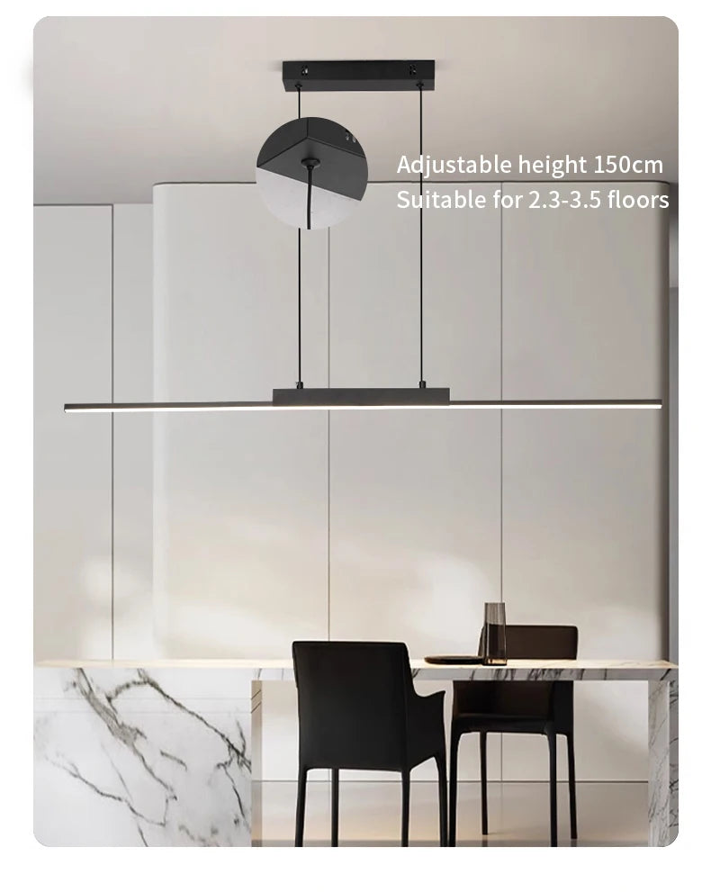 LineaLuxe – Moderne Hanglamp voor Eetkamer en Woonruimte