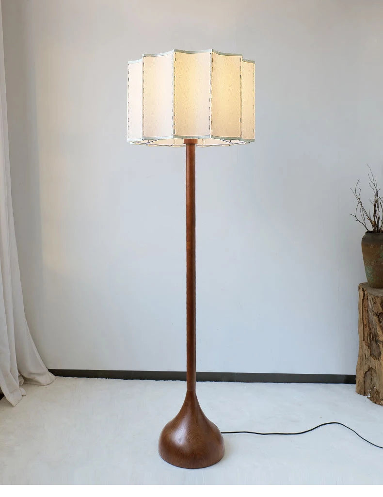 Wabi Sabi Houten Staande Vloerlamp - wandlamp - afmetingen