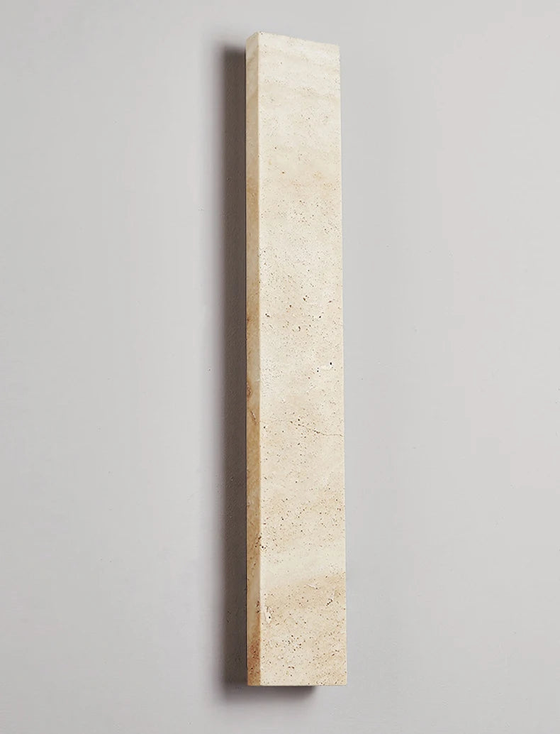 StoneGlow Recta – Moderne Wandlamp van Natuursteen