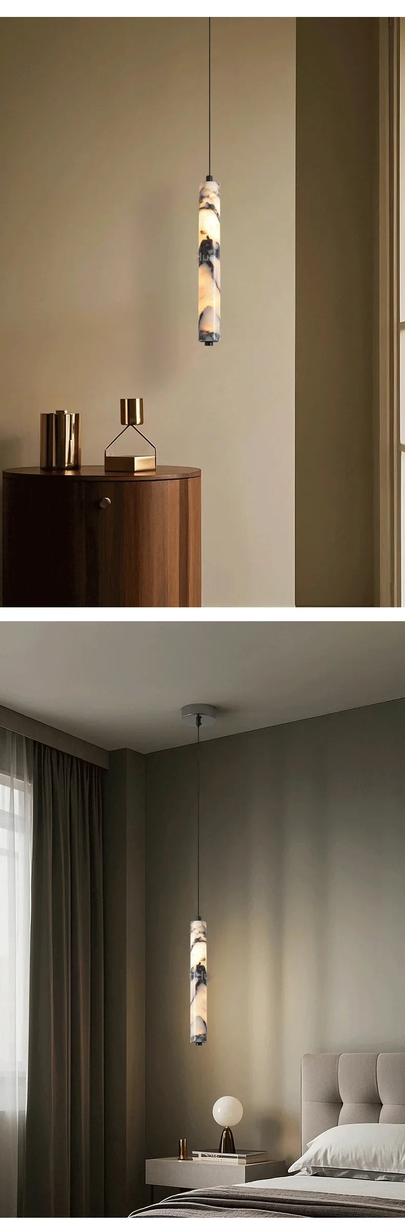 LuminaStone Luxe Natuursteen Hanglamp - plafondlamp