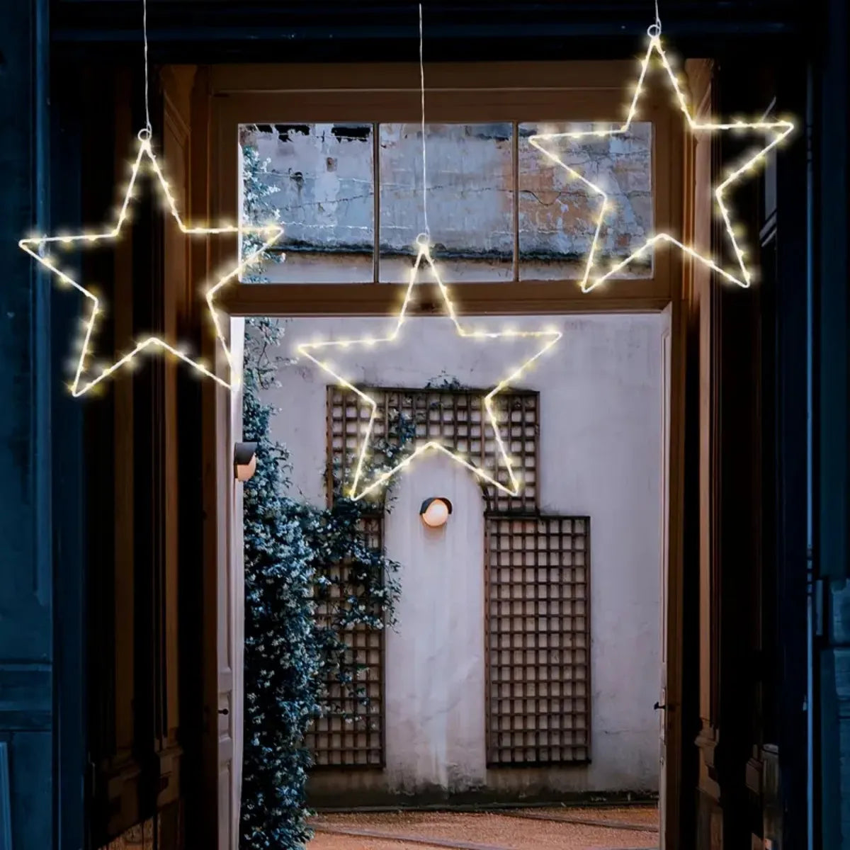 StellaLume Kerst Sterren Raamverlichting - buitenverlichting - sfeerbeeld