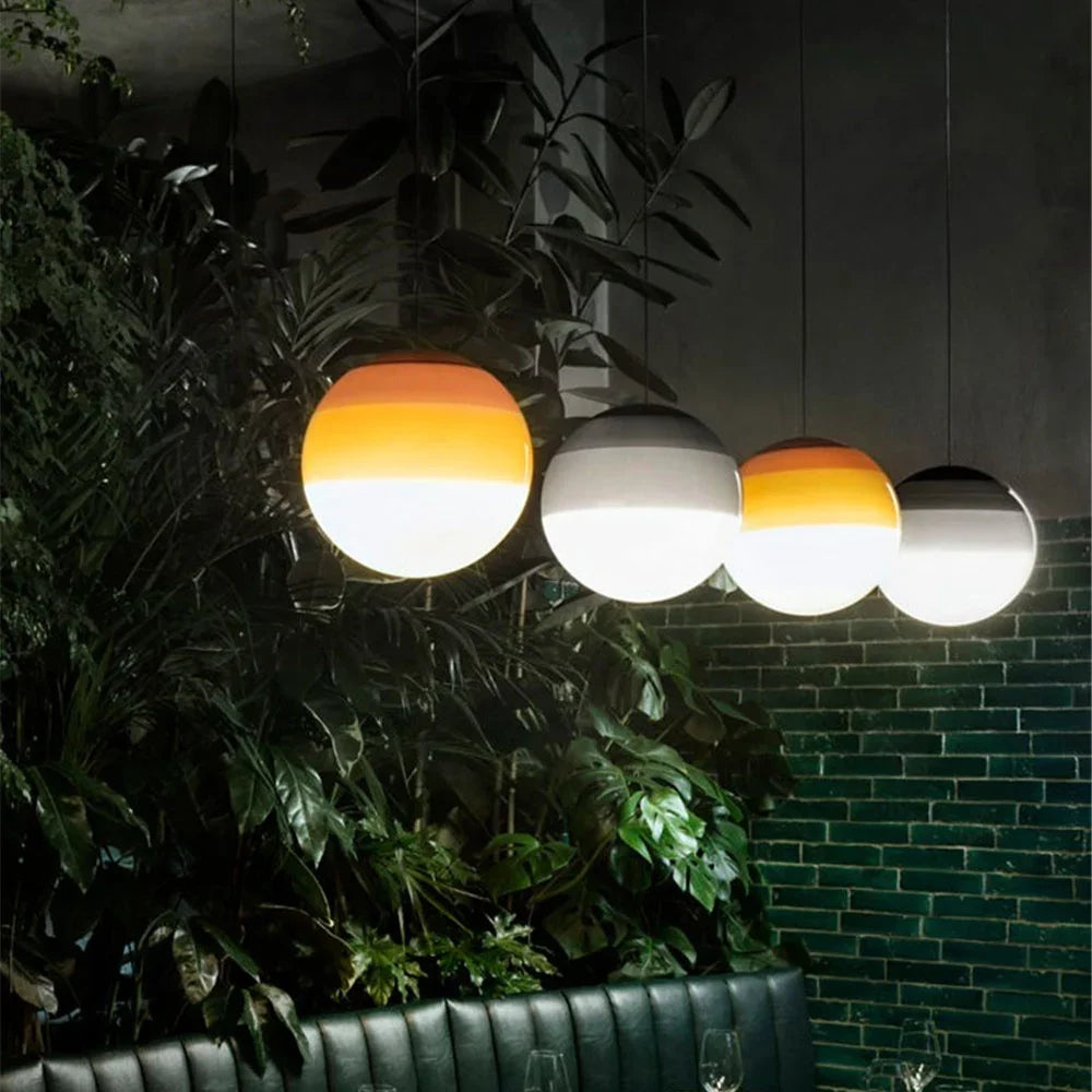 Luxe Design Glazen Bol Hanglamp - hanglampen - detail