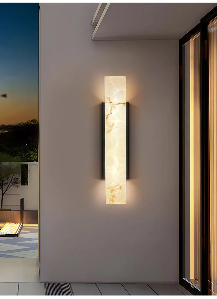 SOLMAR Marmeren LED Wandlamp - buitenverlichting - in de kamer