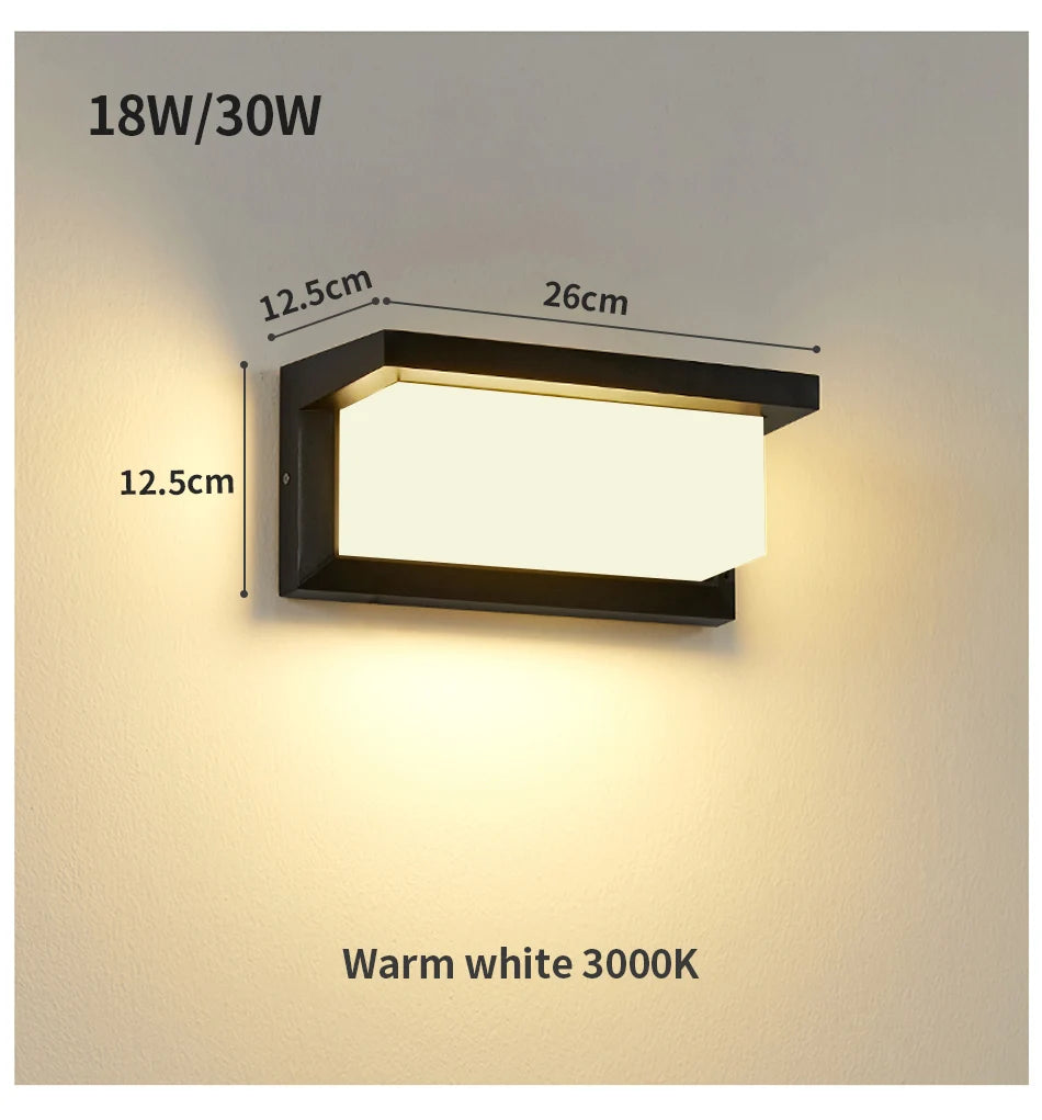 RAINFORCE IP65 LED Buitenwandlamp - buitenverlichting