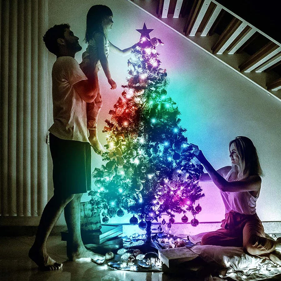 LUMISHOW RGB Smart LED Kerstslinger – 10M/20M - buitenverlichting - gemonteerd
