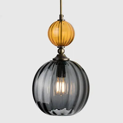 AuroraNordic Gekleurd Glas Hanglamp - hanglampen - in de kamer