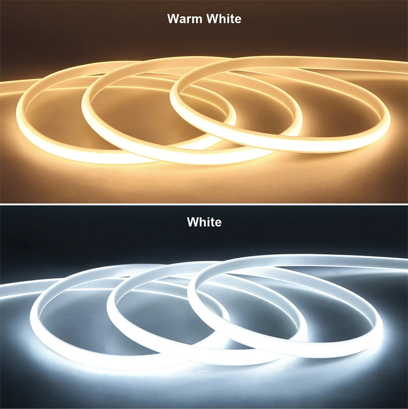NeoGlow COB LED Neon Lichtstrip – 5M / 10M / 20M / 30M 110V–220V Waterproof LED
