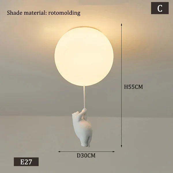 PolarGlow Designer IJsbeer Kroonluchter - hanglampen - in de kamer