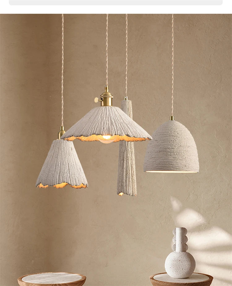 ZENOVA Japanse Wabi-Sabi Hanglamp - hanglampen - close-up