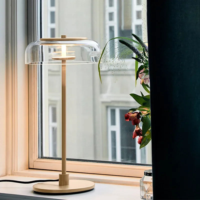 Aurélo – Designer Tafellamp van Glas met LED in Postmoderne Stijl - tafellampen - detail