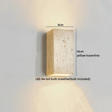 TerraLume Wabi-Sabi Travertin LED Wandlamp