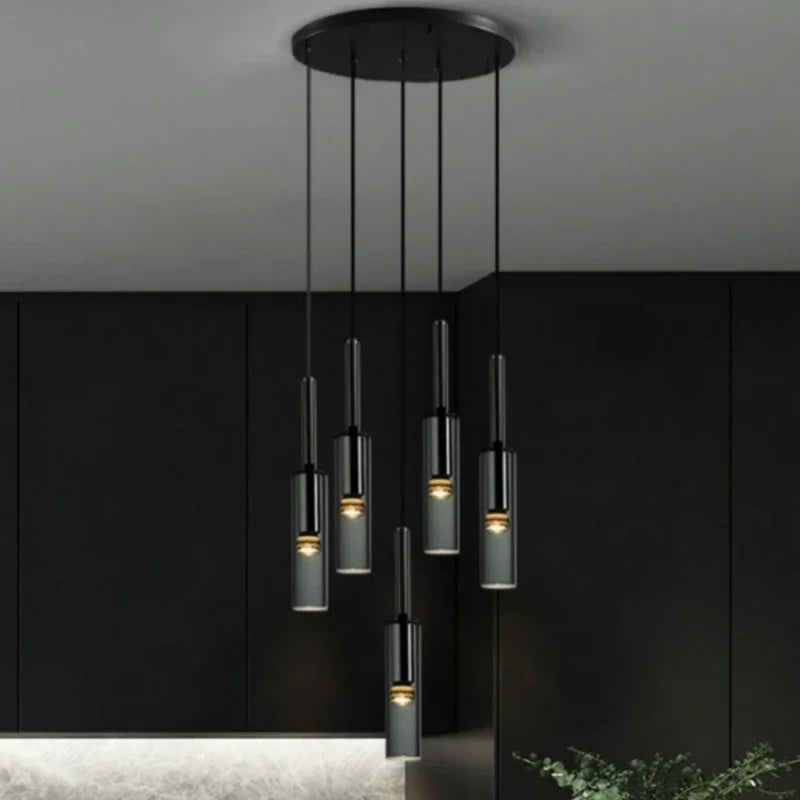 Nordic LumiSphere – Minimalistische Glazen LED Hanglamp - hanglampen - zijaanzicht