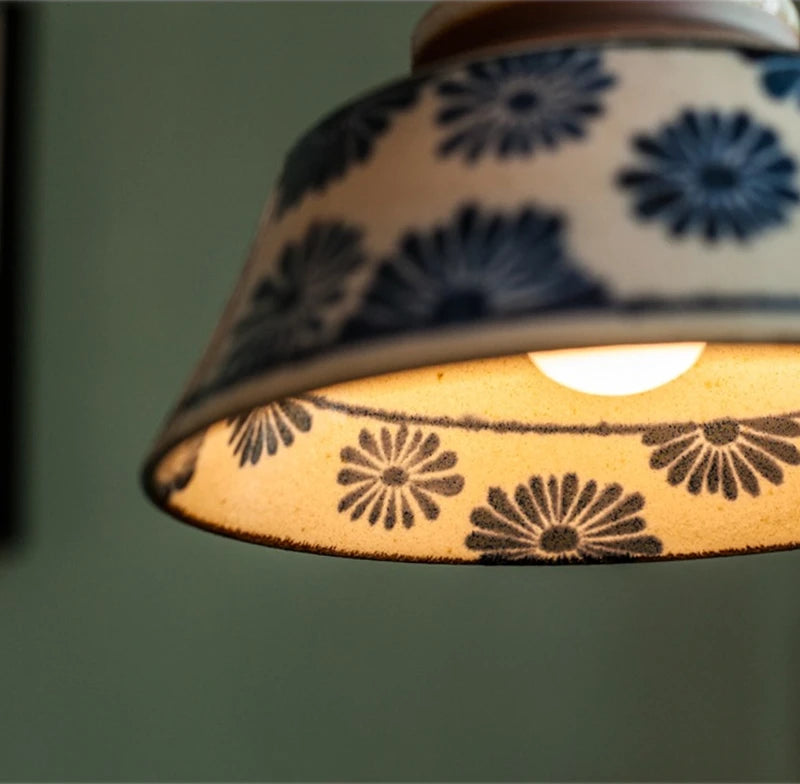 AuroraVerde Donkergroene Keramische Hanglamp - hanglampen - in de kamer
