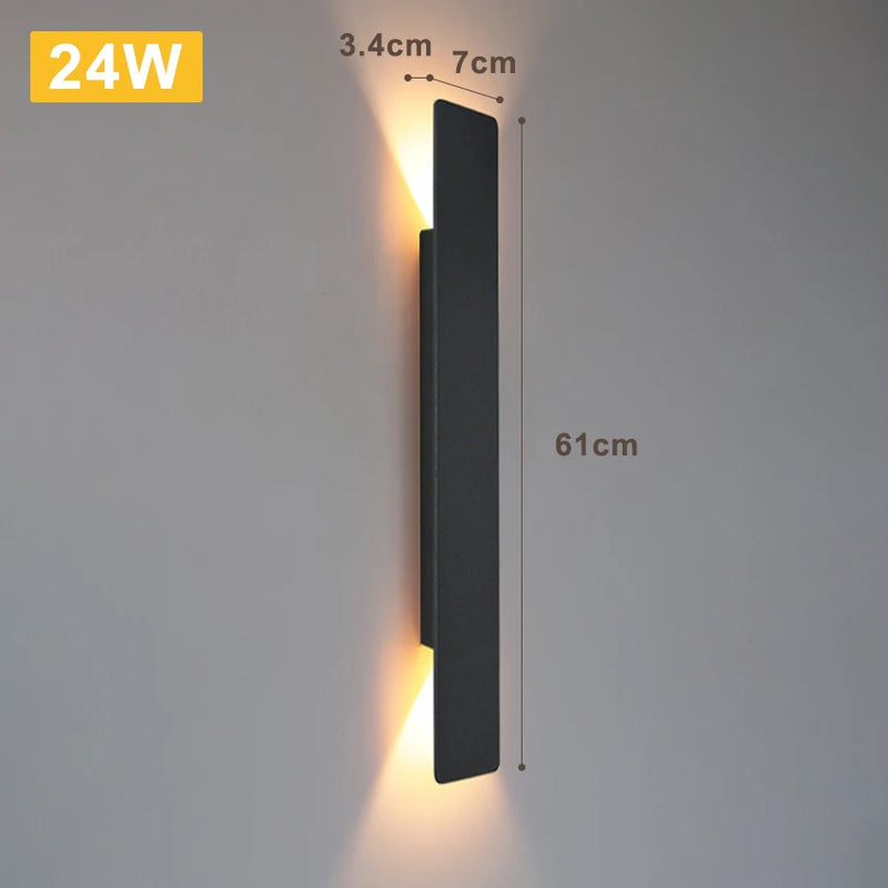 LumaShield Duo – LED Wandlamp Zwart & Wit