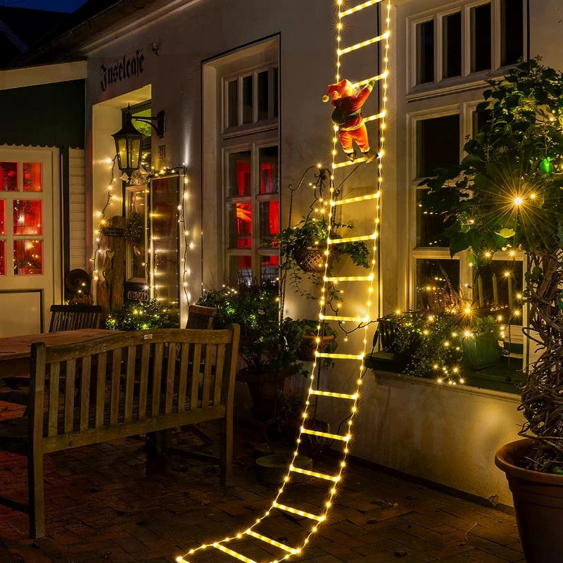 KerstLuxe Santa Claus Klimtouw LED Sfeerverlichting – 1M / 3M USB String Light