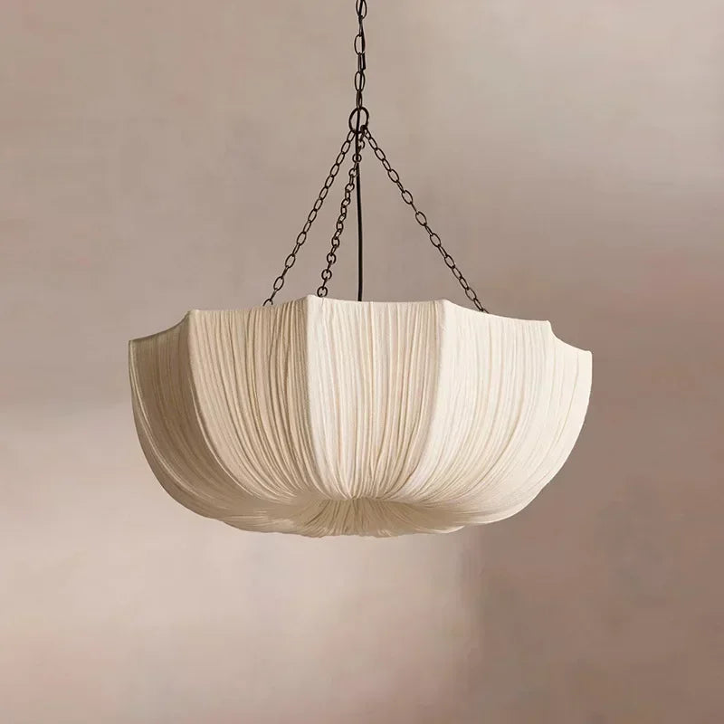 KumoWabi Japanse Wabi-Sabi Stoffen Hanglamp - plafondlamp