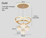 LumaCrest LED Hanglamp – Moderne Art Deco Sfeer voor Eetkamer en Woonruimte