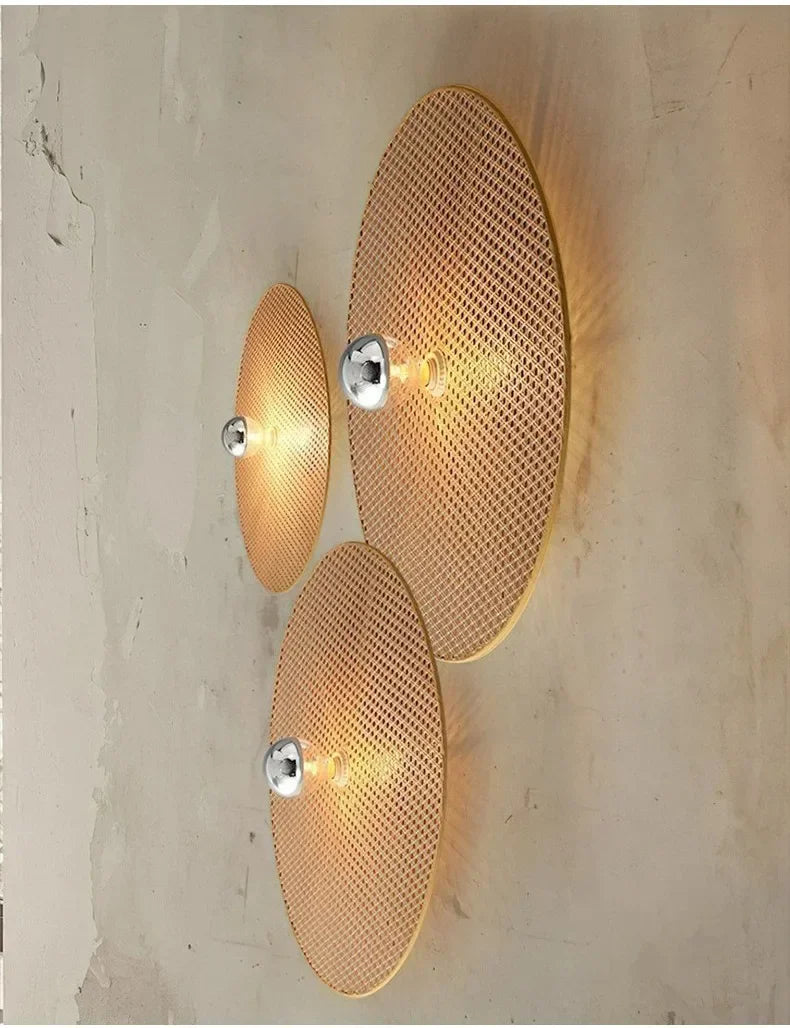 RattanHikari Handgemaakte Japanse Bamboe Wandlamp - wandlamp - in de kamer