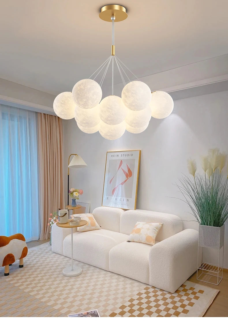 DreamGlow KidsChandelier – Moderne 3D-Print Kinderkamer Hanglamp - hanglampen - gemonteerd
