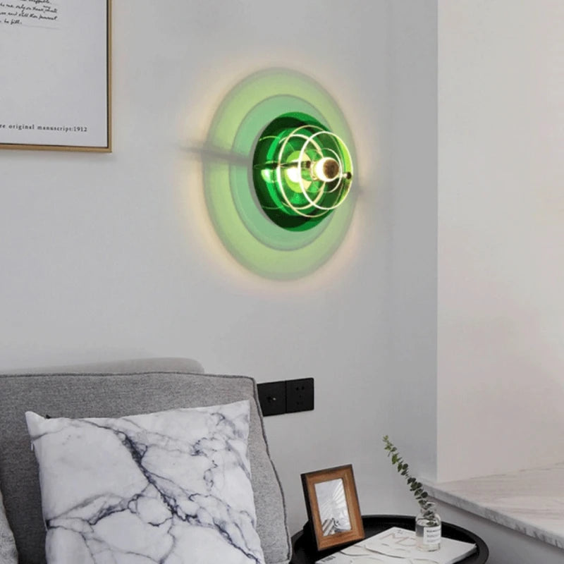 LunaBau Nordic Bauhaus UFO Wandlamp - wandlamp - zijaanzicht