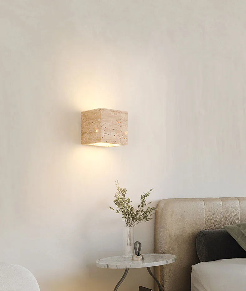 Luxe Marmeren Wandlamp – Stijlvolle LED Verlichting - wandlamp - materiaaldetail