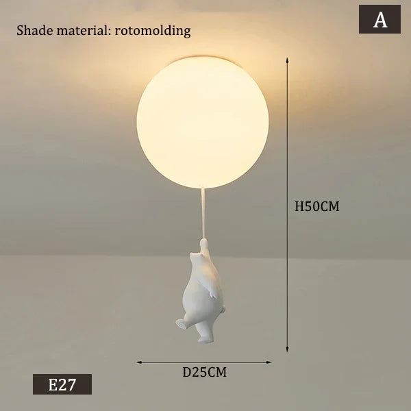 PolarGlow Designer IJsbeer Kroonluchter - hanglampen - verlicht