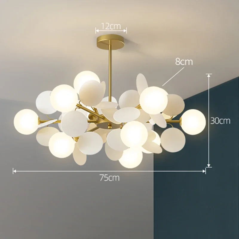 NatureGlow Kleurrijke Tak Kroonluchter - hanglampen - verlicht